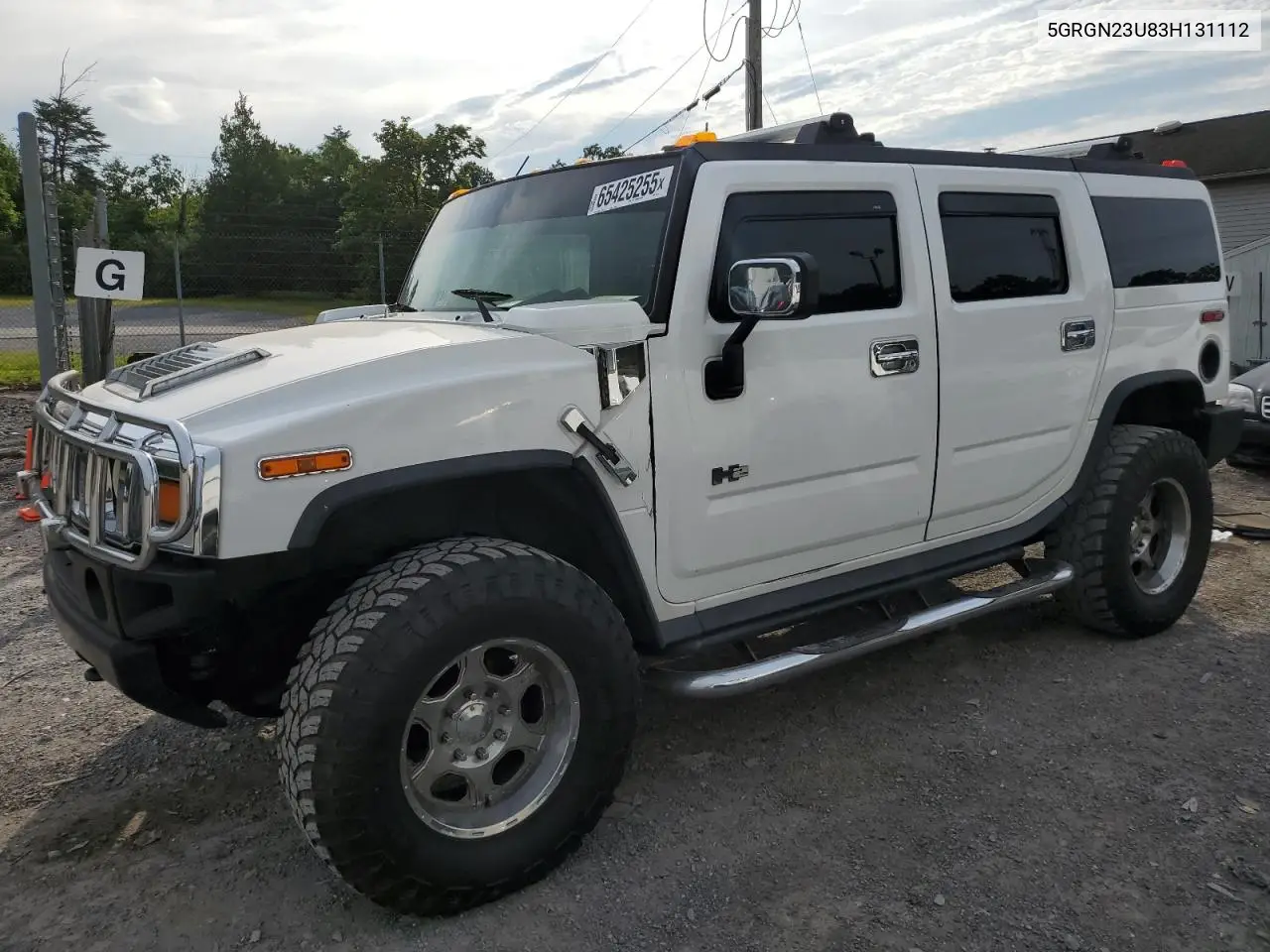 2003 Hummer H2 VIN: 5GRGN23U83H131112 Lot: 65425255