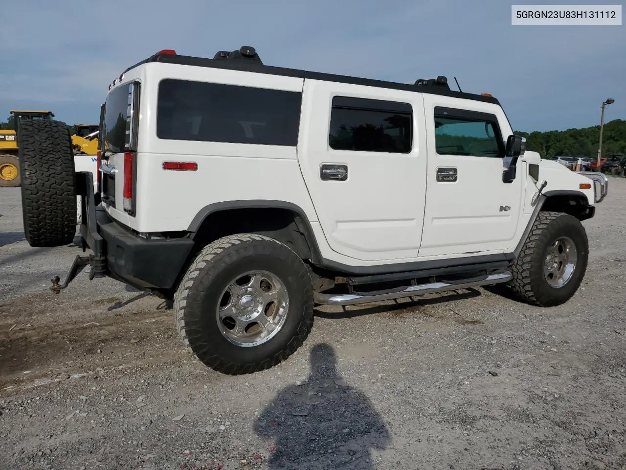 2003 Hummer H2 VIN: 5GRGN23U83H131112 Lot: 65425255