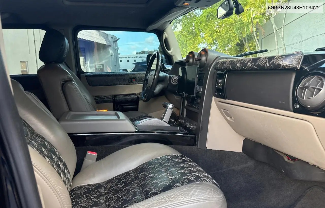 2003 Hummer H2 VIN: 5GRGN23U43H103422 Lot: 65474615