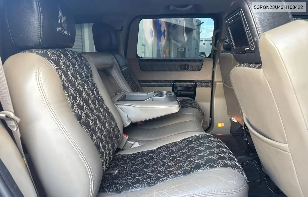 2003 Hummer H2 VIN: 5GRGN23U43H103422 Lot: 65474615