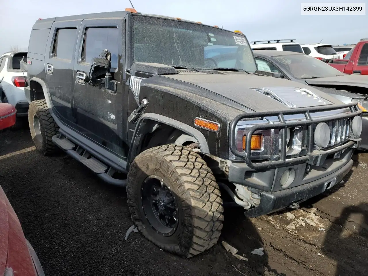 2003 Hummer H2 VIN: 5GRGN23UX3H142399 Lot: 81131944