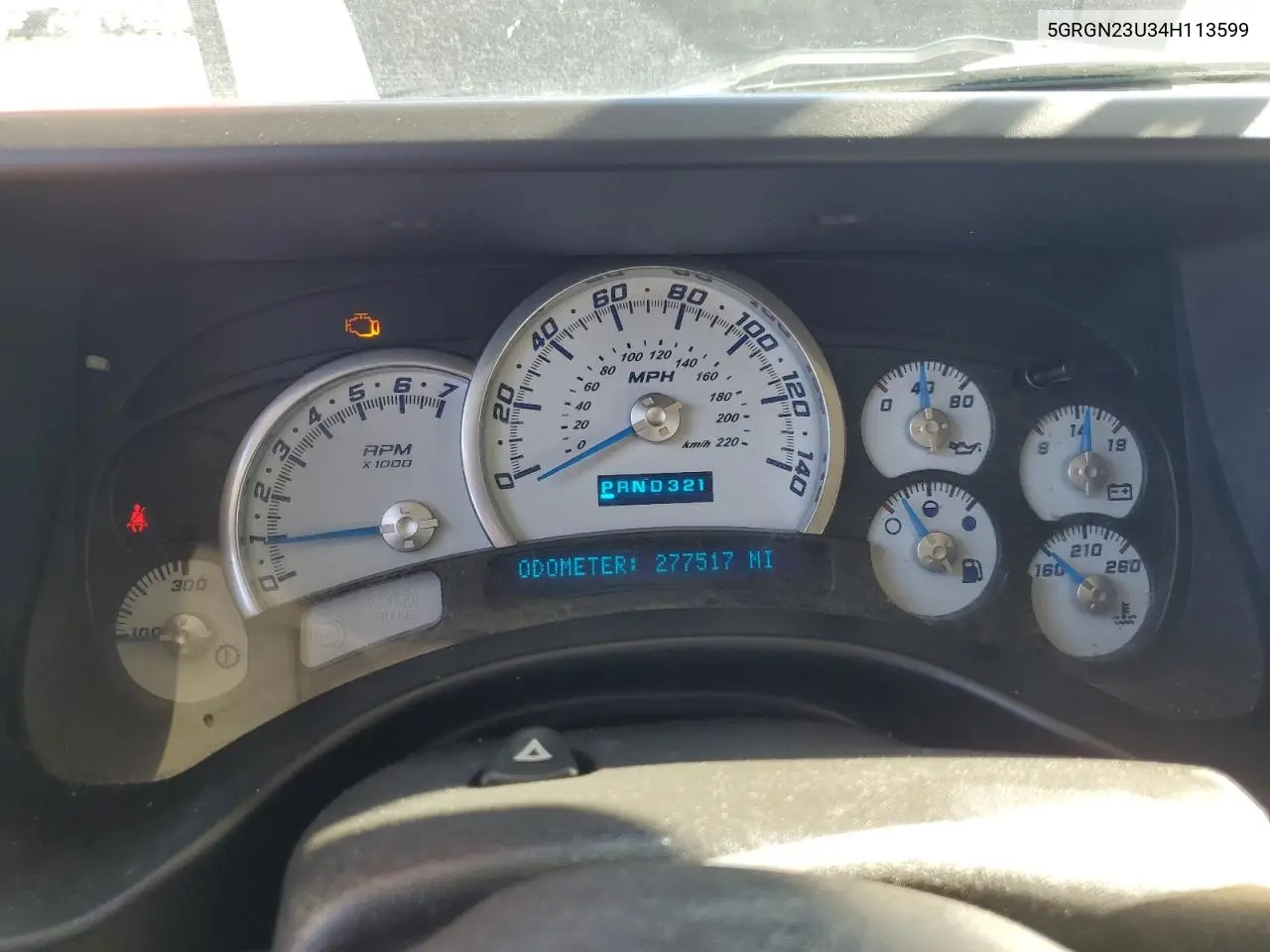 2004 Hummer H2 VIN: 5GRGN23U34H113599 Lot: 47187165