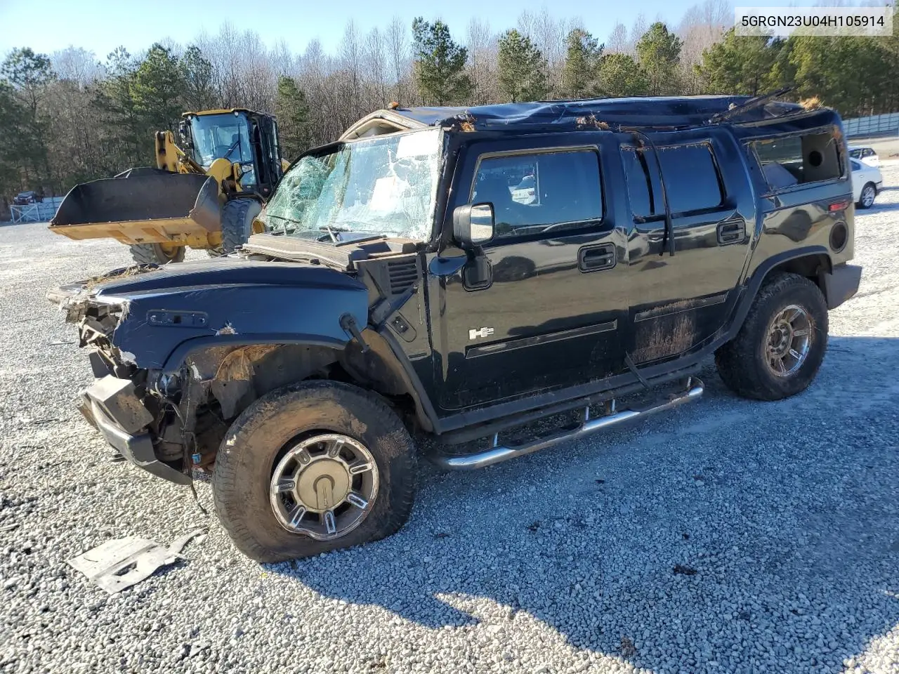 2004 Hummer H2 VIN: 5GRGN23U04H105914 Lot: 47411385