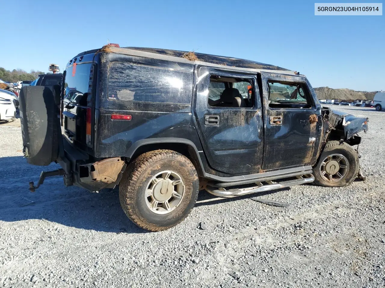 2004 Hummer H2 VIN: 5GRGN23U04H105914 Lot: 47411385