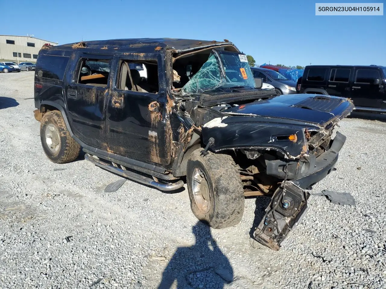 2004 Hummer H2 VIN: 5GRGN23U04H105914 Lot: 47411385
