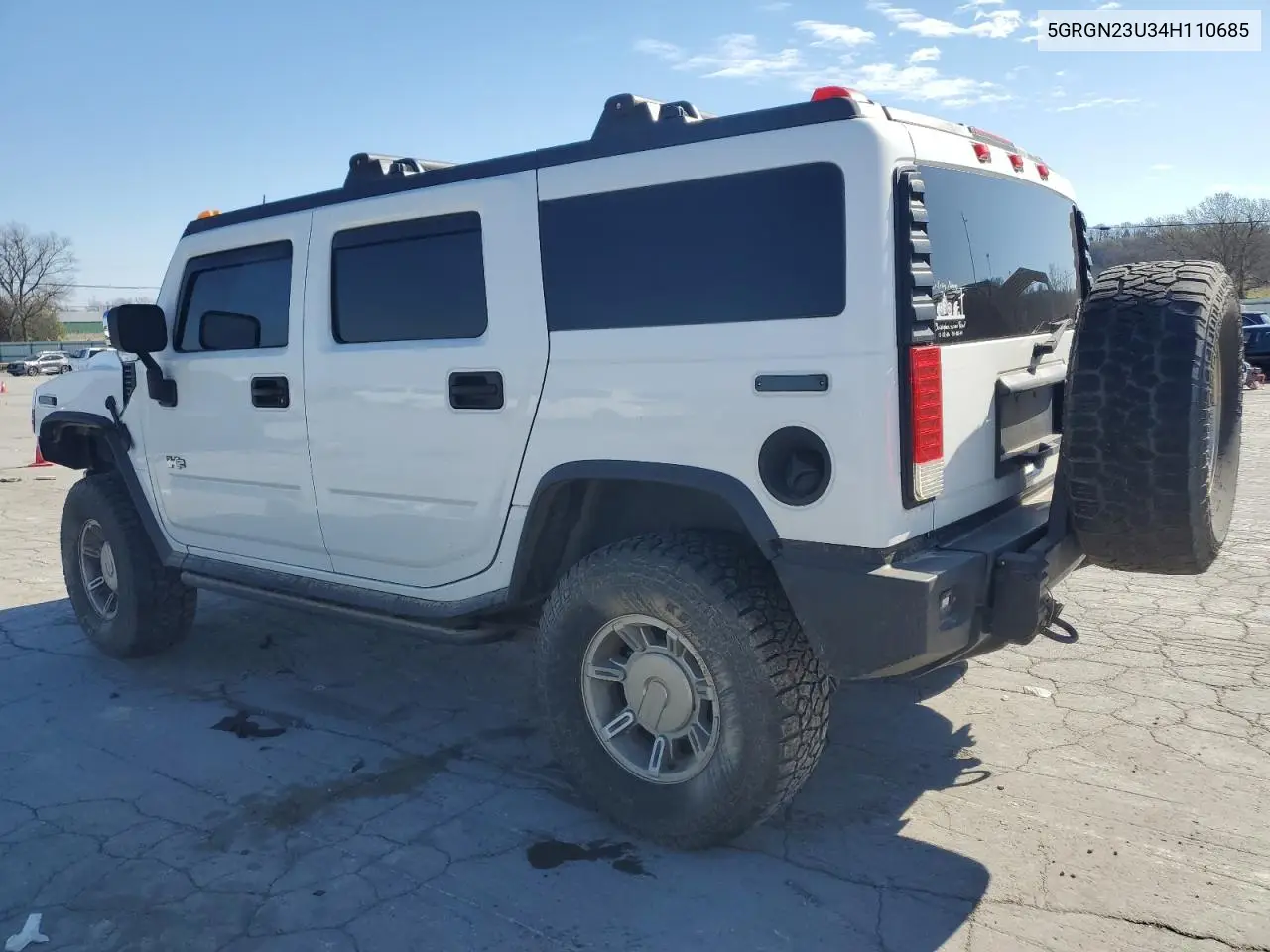 2004 Hummer H2 VIN: 5GRGN23U34H110685 Lot: 50430135