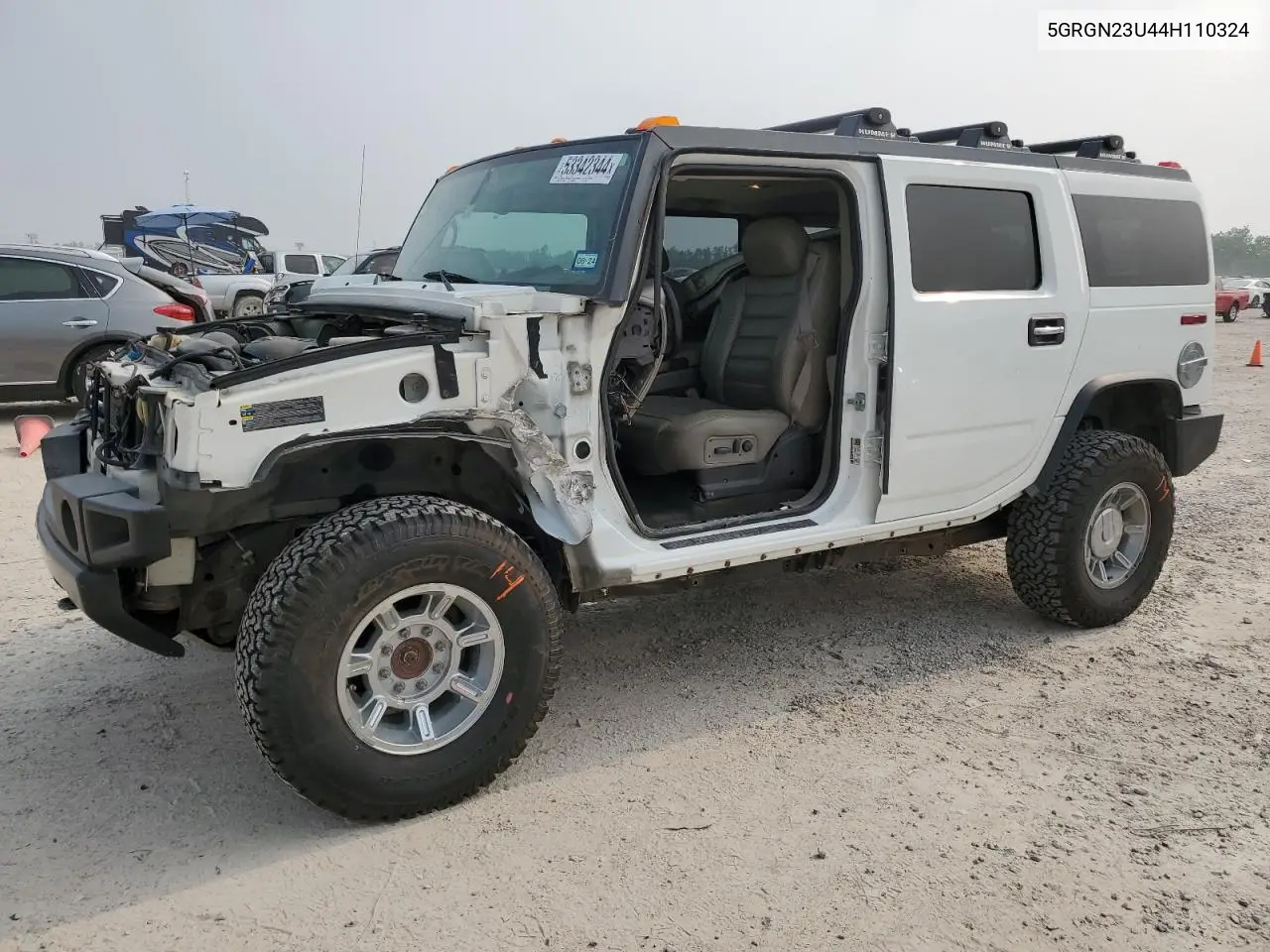 2004 Hummer H2 VIN: 5GRGN23U44H110324 Lot: 53342344