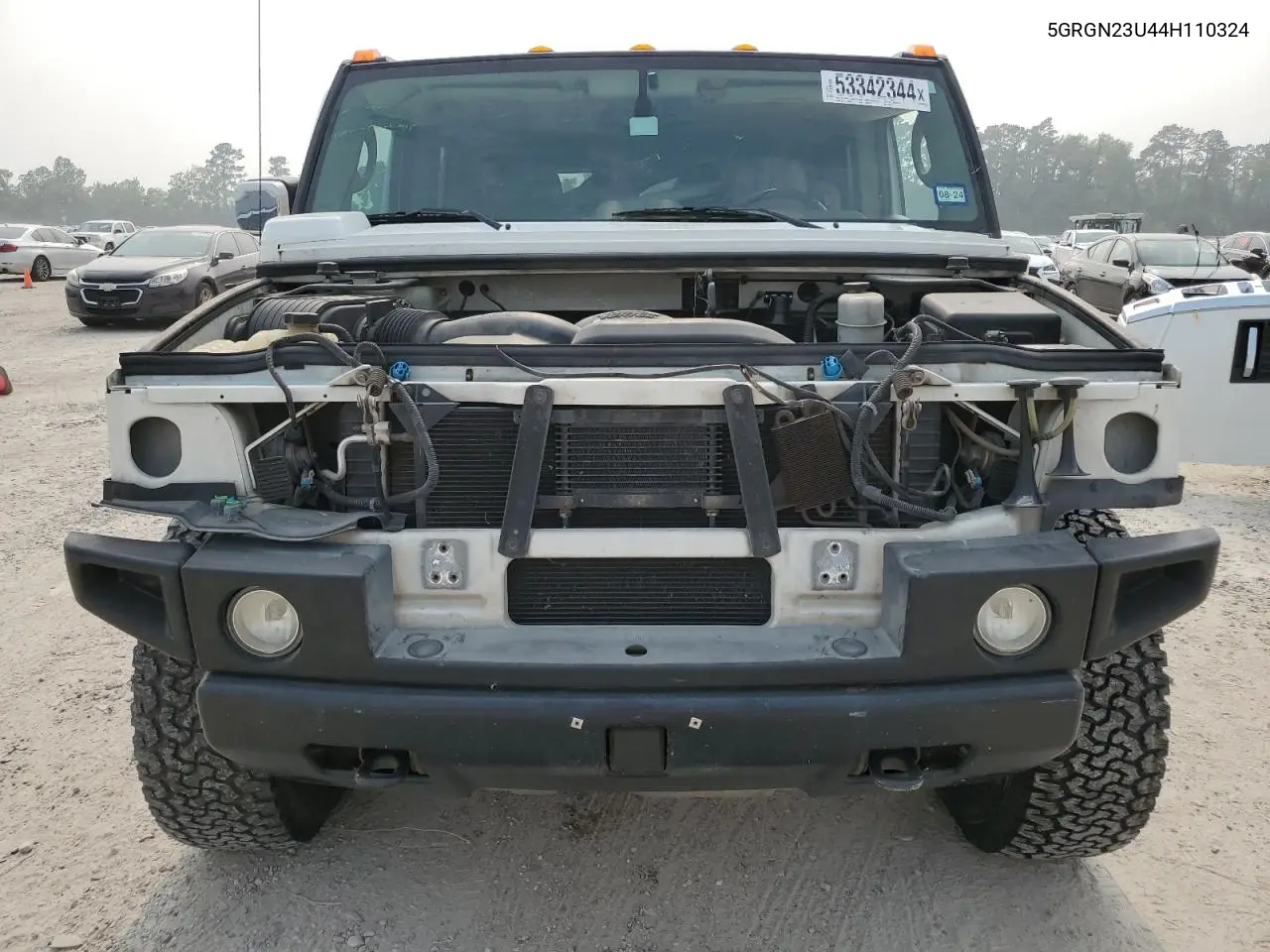 2004 Hummer H2 VIN: 5GRGN23U44H110324 Lot: 53342344