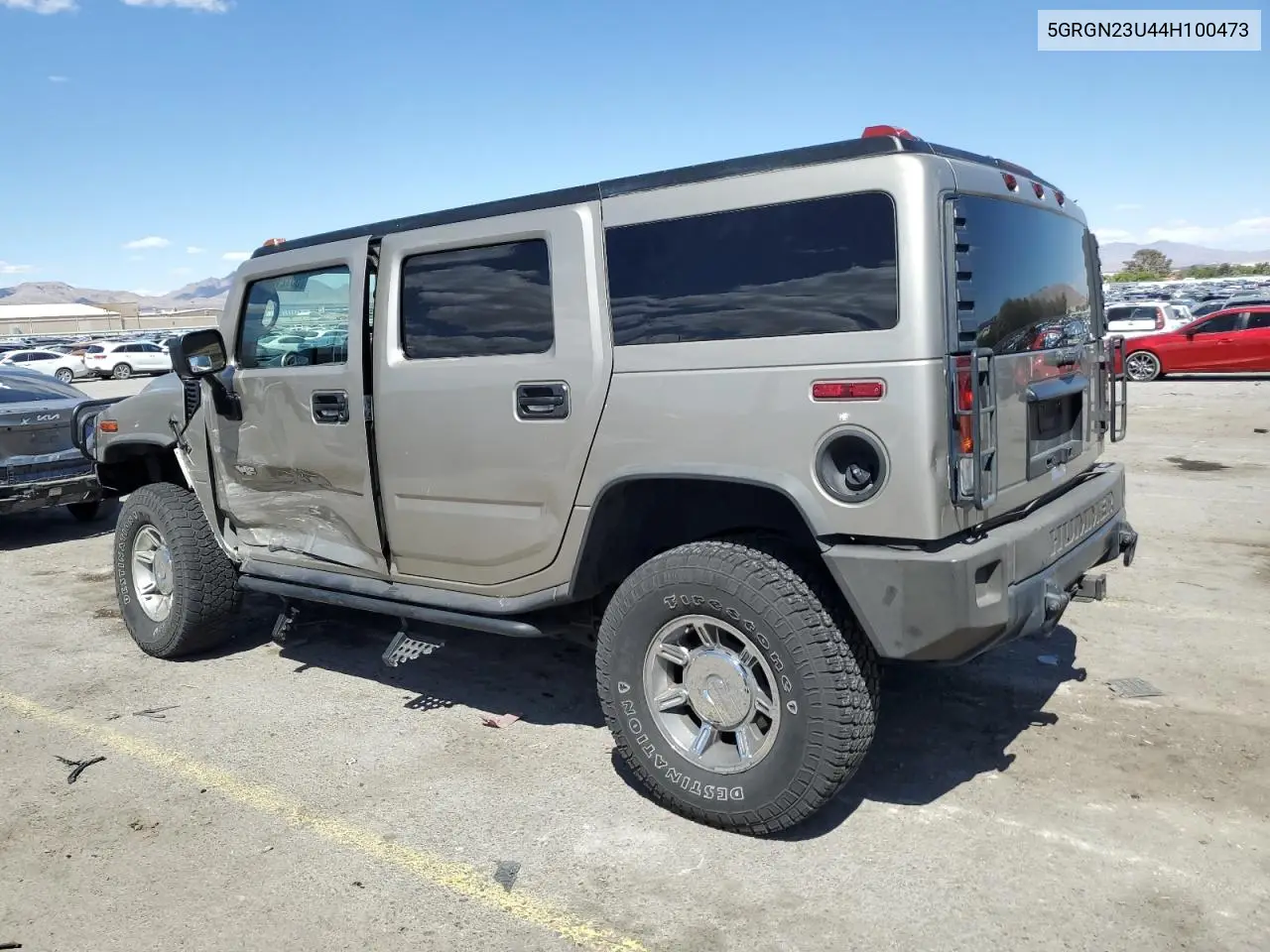 2004 Hummer H2 VIN: 5GRGN23U44H100473 Lot: 55121875