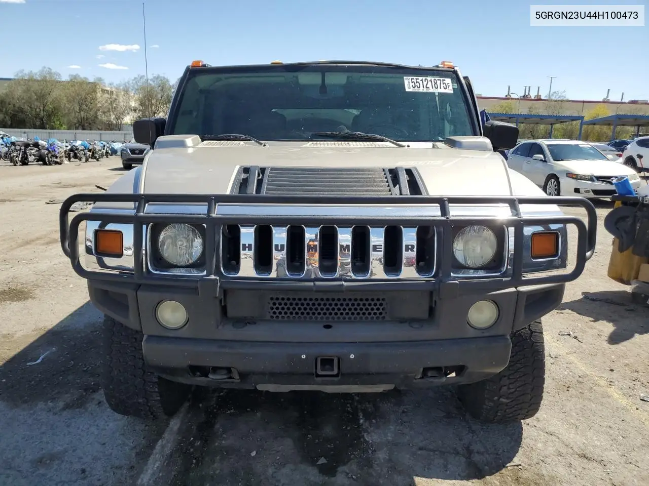 2004 Hummer H2 VIN: 5GRGN23U44H100473 Lot: 55121875