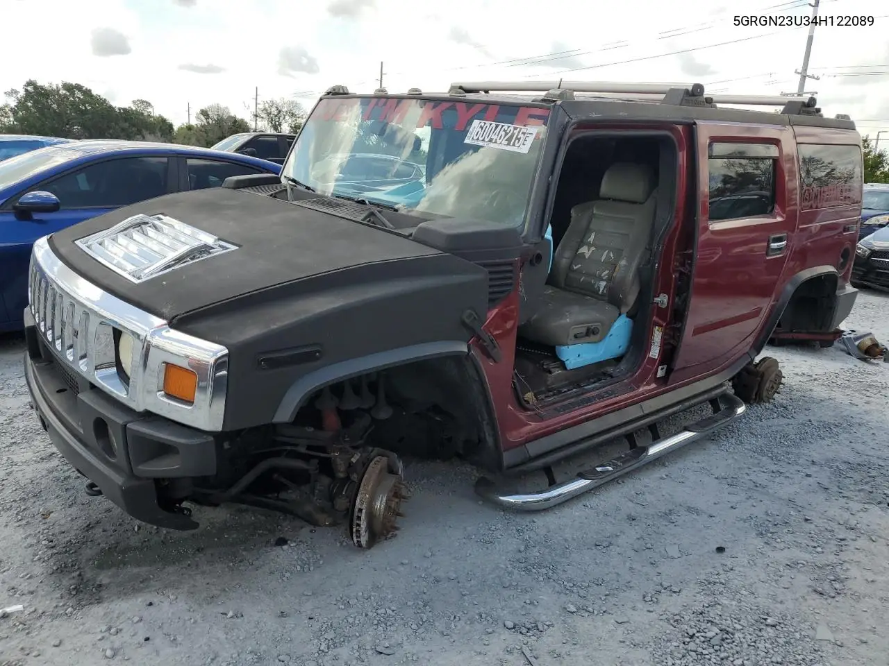 2004 Hummer H2 VIN: 5GRGN23U34H122089 Lot: 60046215
