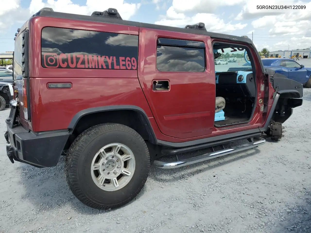 2004 Hummer H2 VIN: 5GRGN23U34H122089 Lot: 60046215
