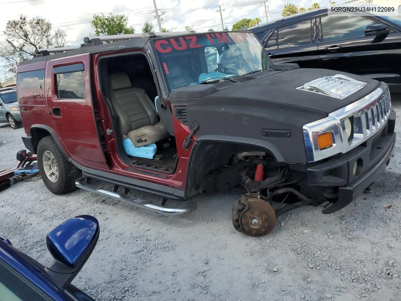 2004 Hummer H2 VIN: 5GRGN23U34H122089 Lot: 60046215