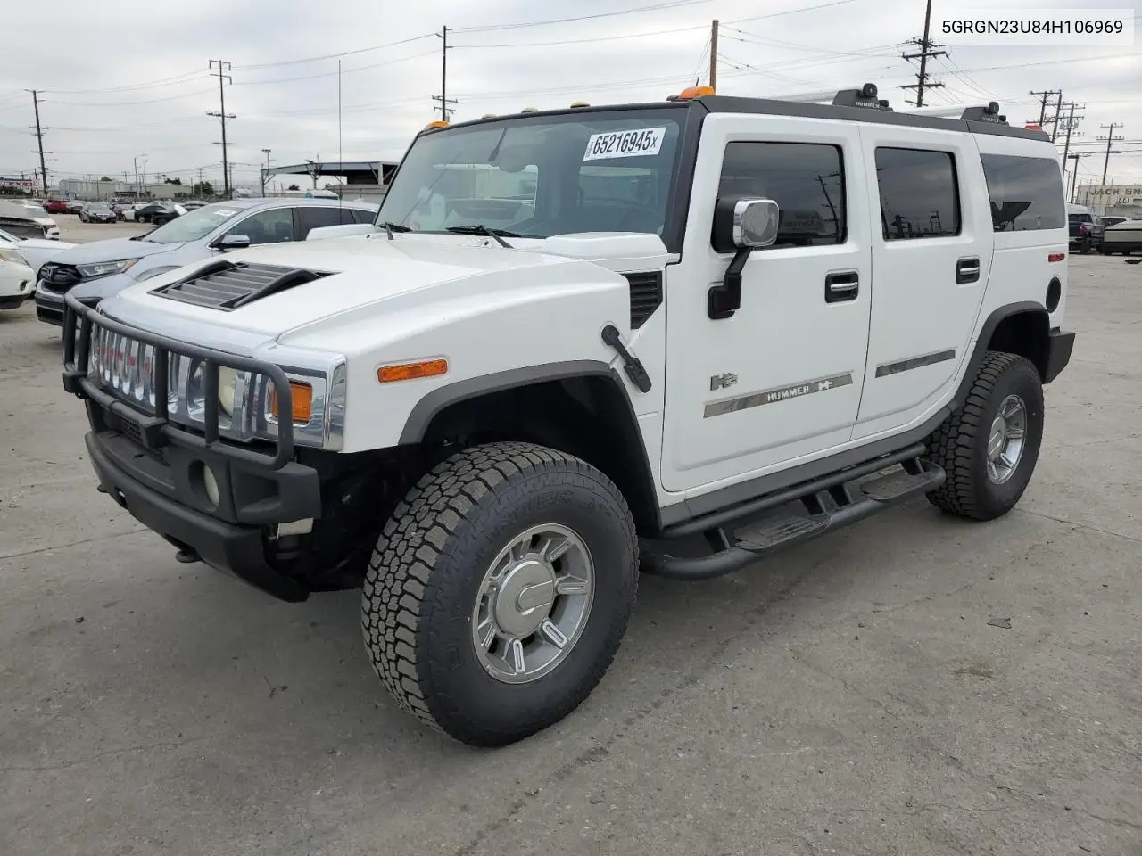 2004 Hummer H2 VIN: 5GRGN23U84H106969 Lot: 65216945
