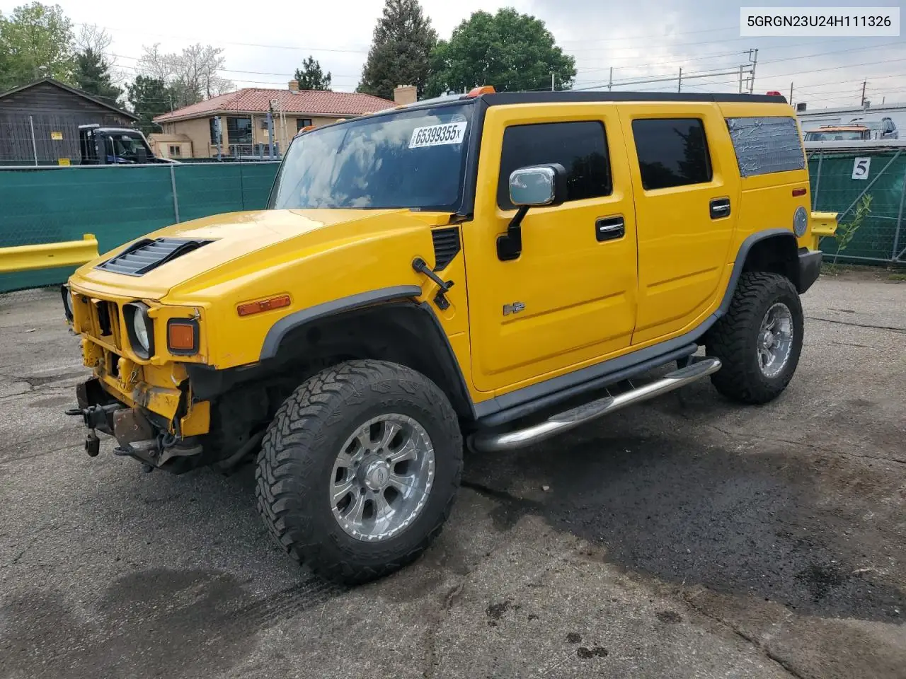 2004 Hummer H2 VIN: 5GRGN23U24H111326 Lot: 65399355