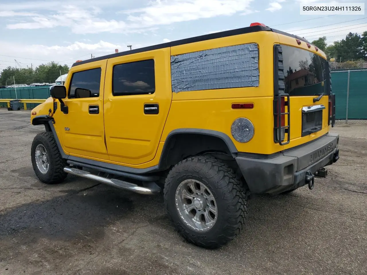 2004 Hummer H2 VIN: 5GRGN23U24H111326 Lot: 65399355
