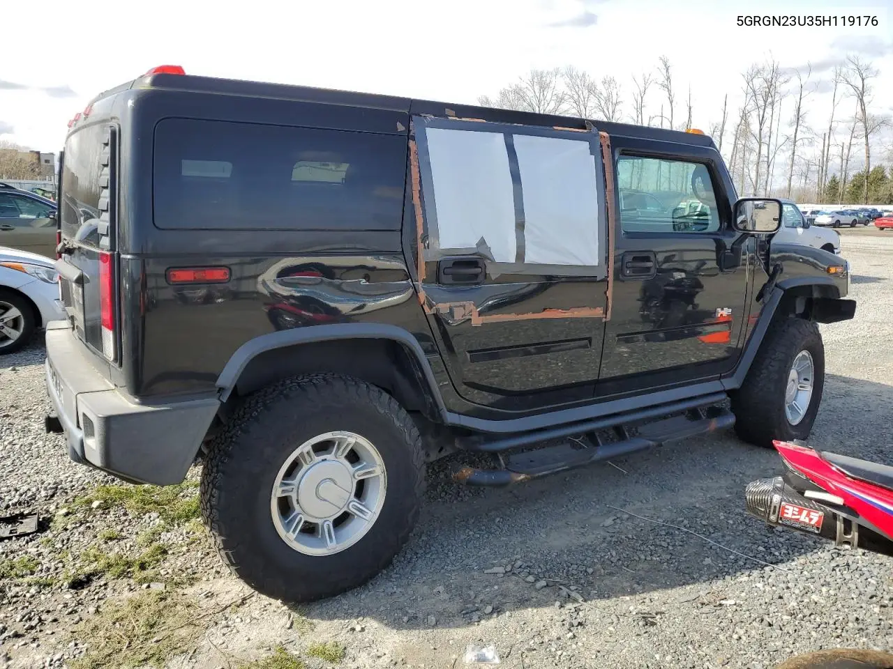 2005 Hummer H2 VIN: 5GRGN23U35H119176 Lot: 47278095