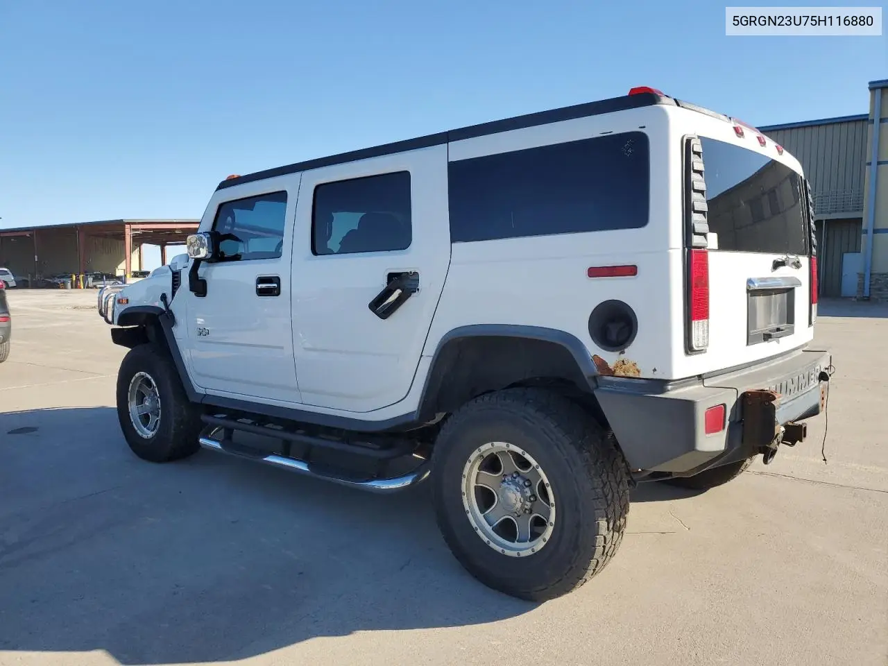 2005 Hummer H2 VIN: 5GRGN23U75H116880 Lot: 47664505