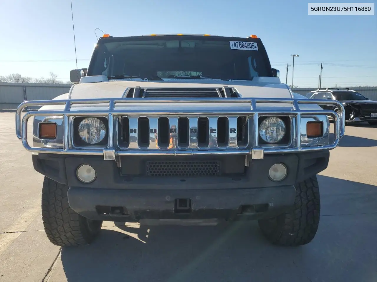 2005 Hummer H2 VIN: 5GRGN23U75H116880 Lot: 47664505