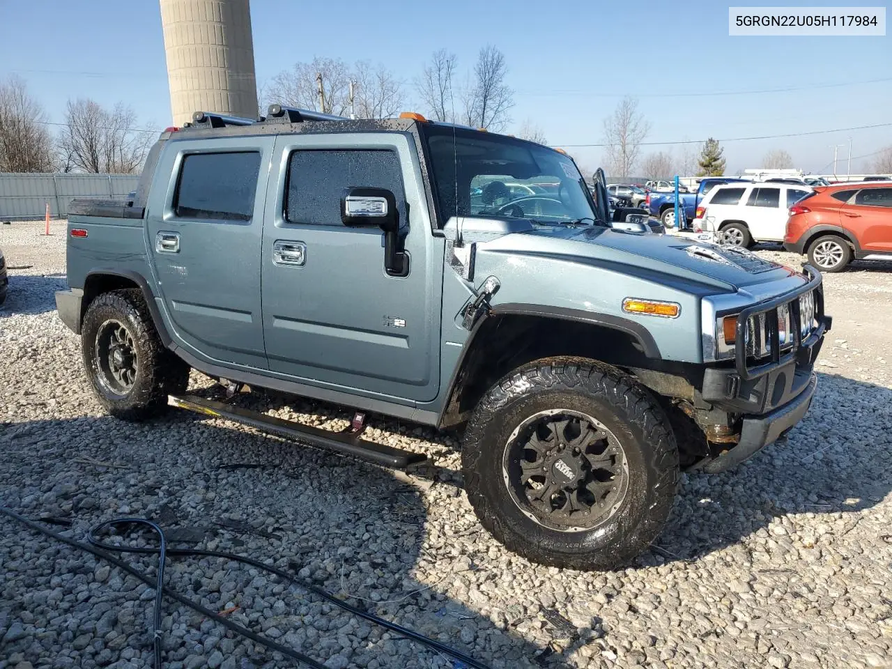 2005 Hummer H2 Sut VIN: 5GRGN22U05H117984 Lot: 52432685