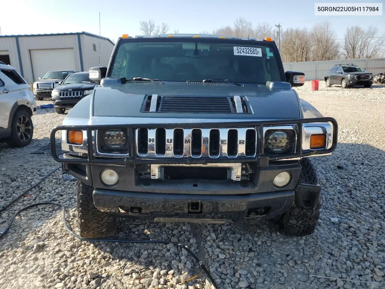 2005 Hummer H2 Sut VIN: 5GRGN22U05H117984 Lot: 52432685
