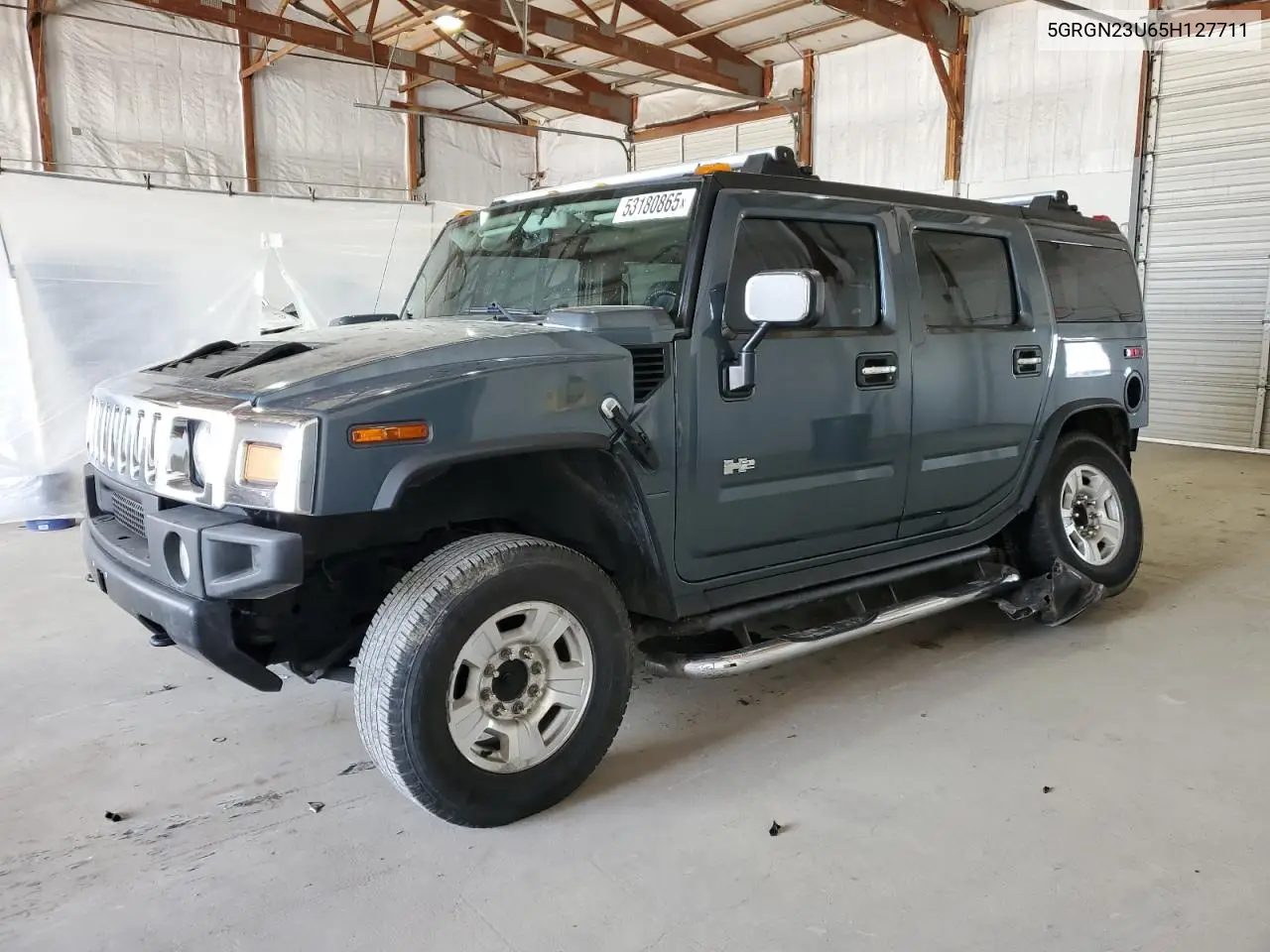 2005 Hummer H2 VIN: 5GRGN23U65H127711 Lot: 53180865