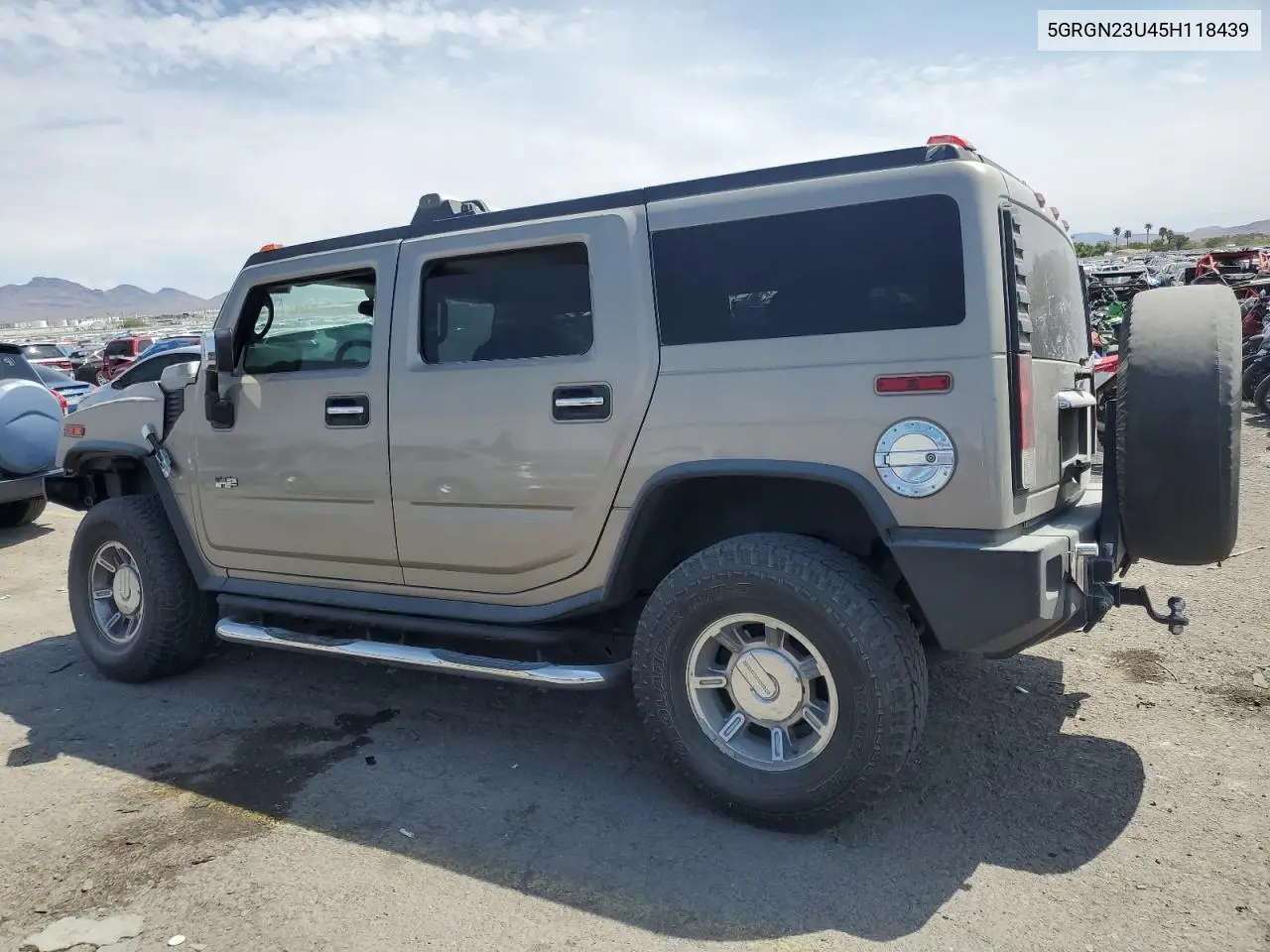 2005 Hummer H2 VIN: 5GRGN23U45H118439 Lot: 54339065
