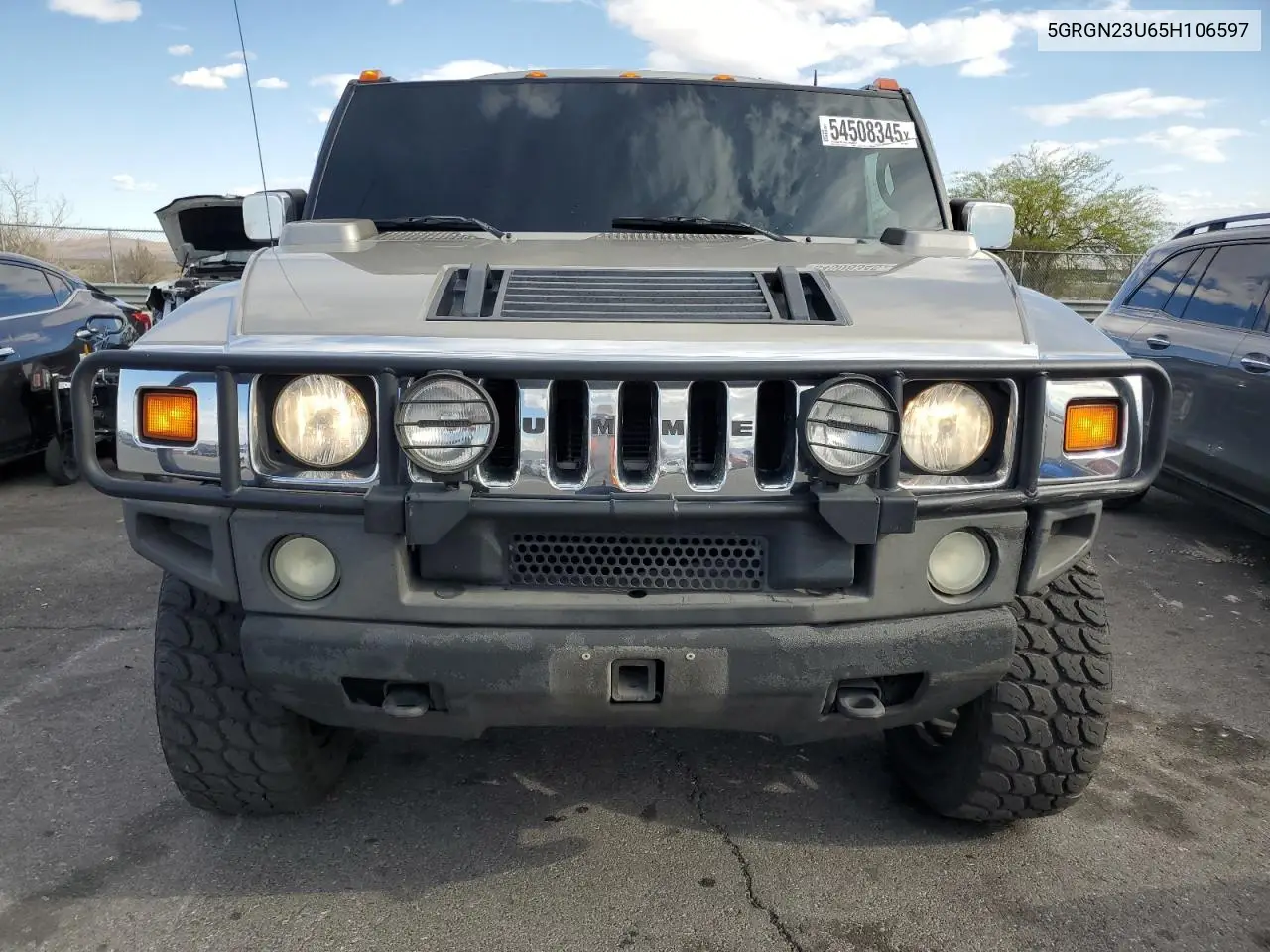 2005 Hummer H2 VIN: 5GRGN23U65H106597 Lot: 54508345