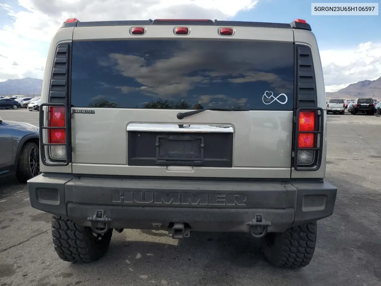 2005 Hummer H2 VIN: 5GRGN23U65H106597 Lot: 54508345