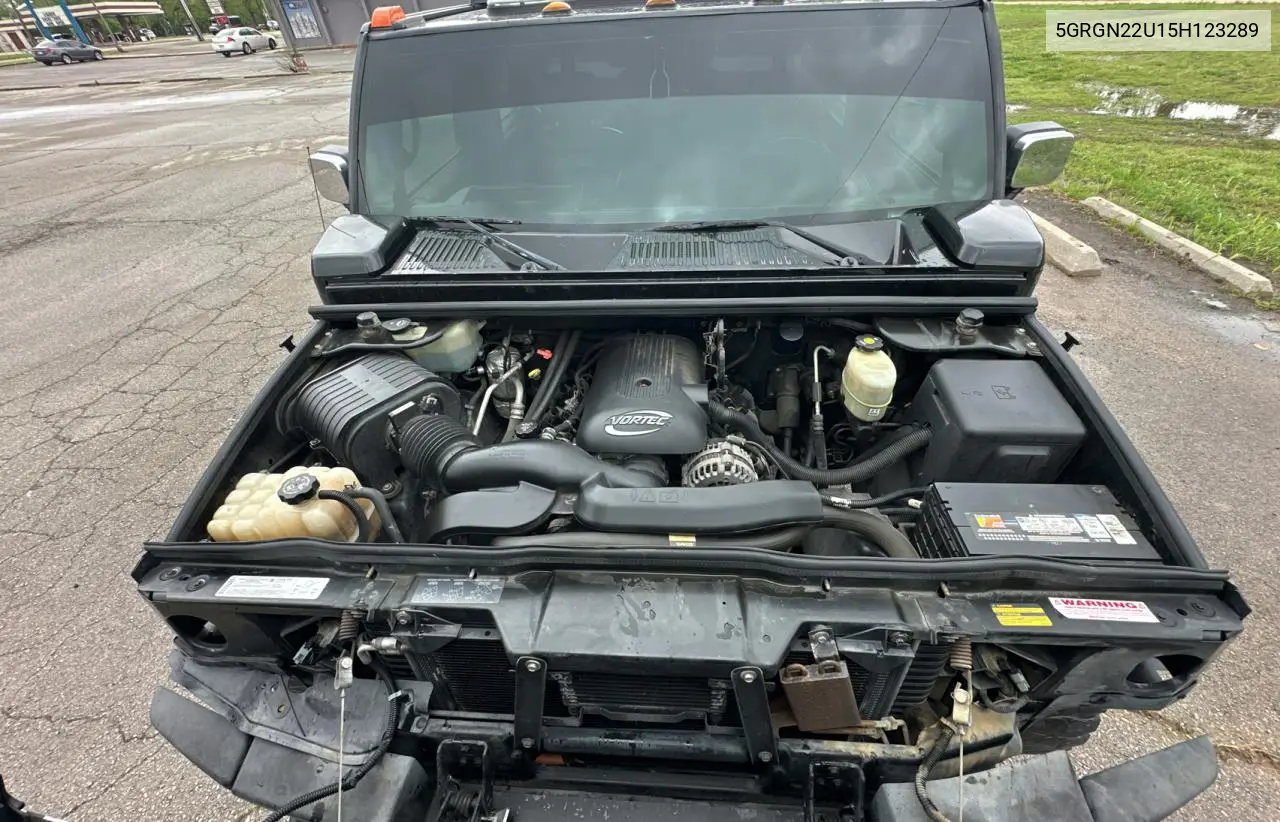 2005 Hummer H2 Sut VIN: 5GRGN22U15H123289 Lot: 55254575