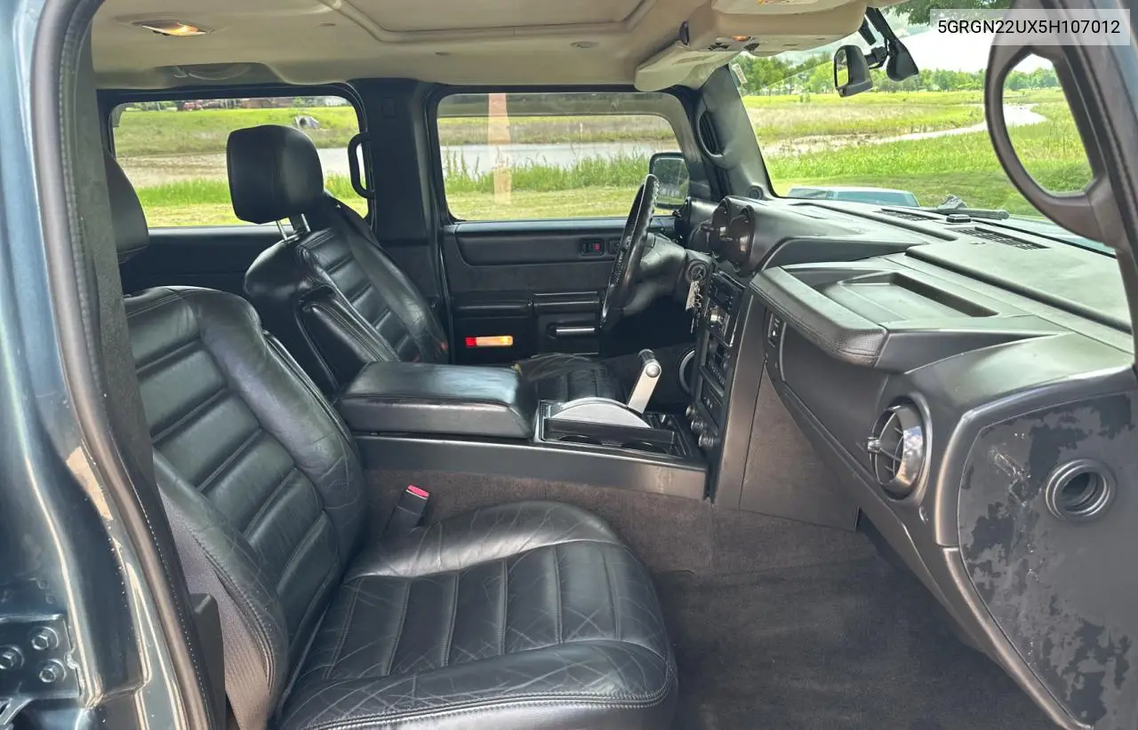 2005 Hummer H2 Sut VIN: 5GRGN22UX5H107012 Lot: 56375055