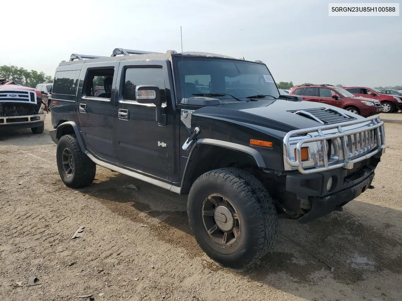 2005 Hummer H2 VIN: 5GRGN23U85H100588 Lot: 58943555
