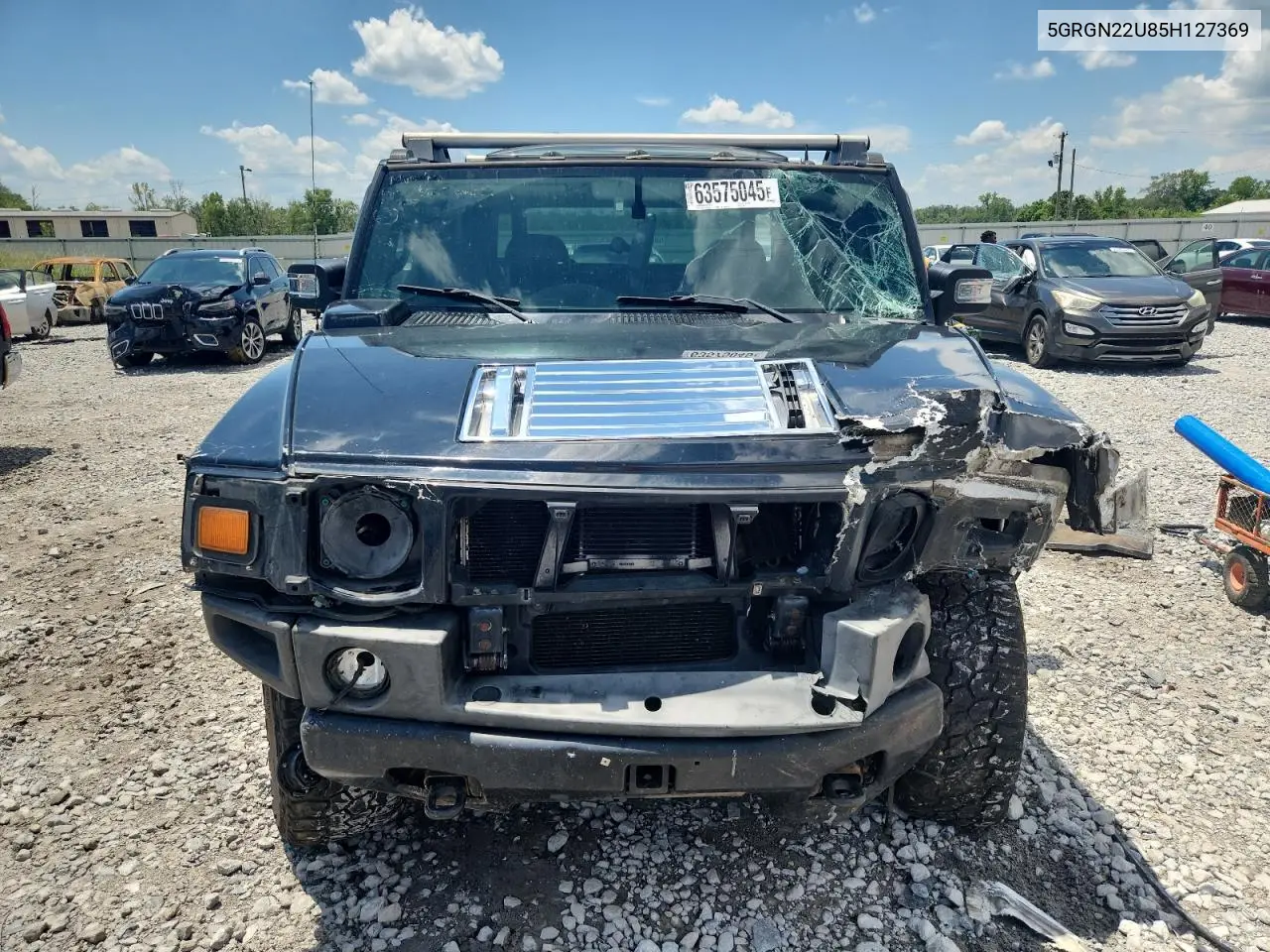 2005 Hummer H2 Sut VIN: 5GRGN22U85H127369 Lot: 63575045