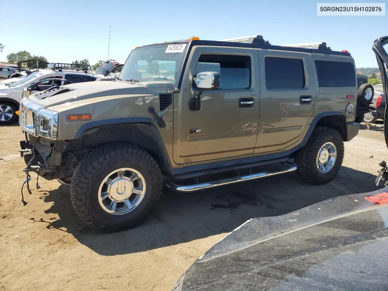 2005 Hummer H2 VIN: 5GRGN23U15H102876 Lot: 64295025