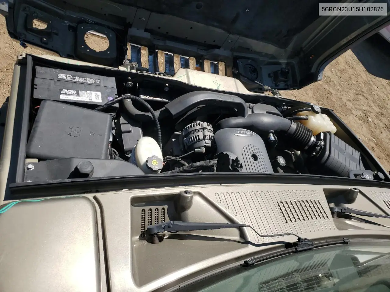 2005 Hummer H2 VIN: 5GRGN23U15H102876 Lot: 64295025
