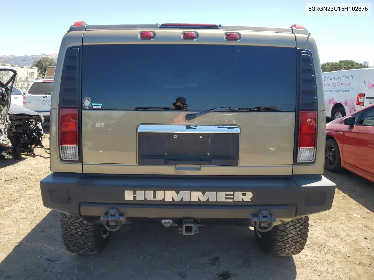 2005 Hummer H2 VIN: 5GRGN23U15H102876 Lot: 64295025