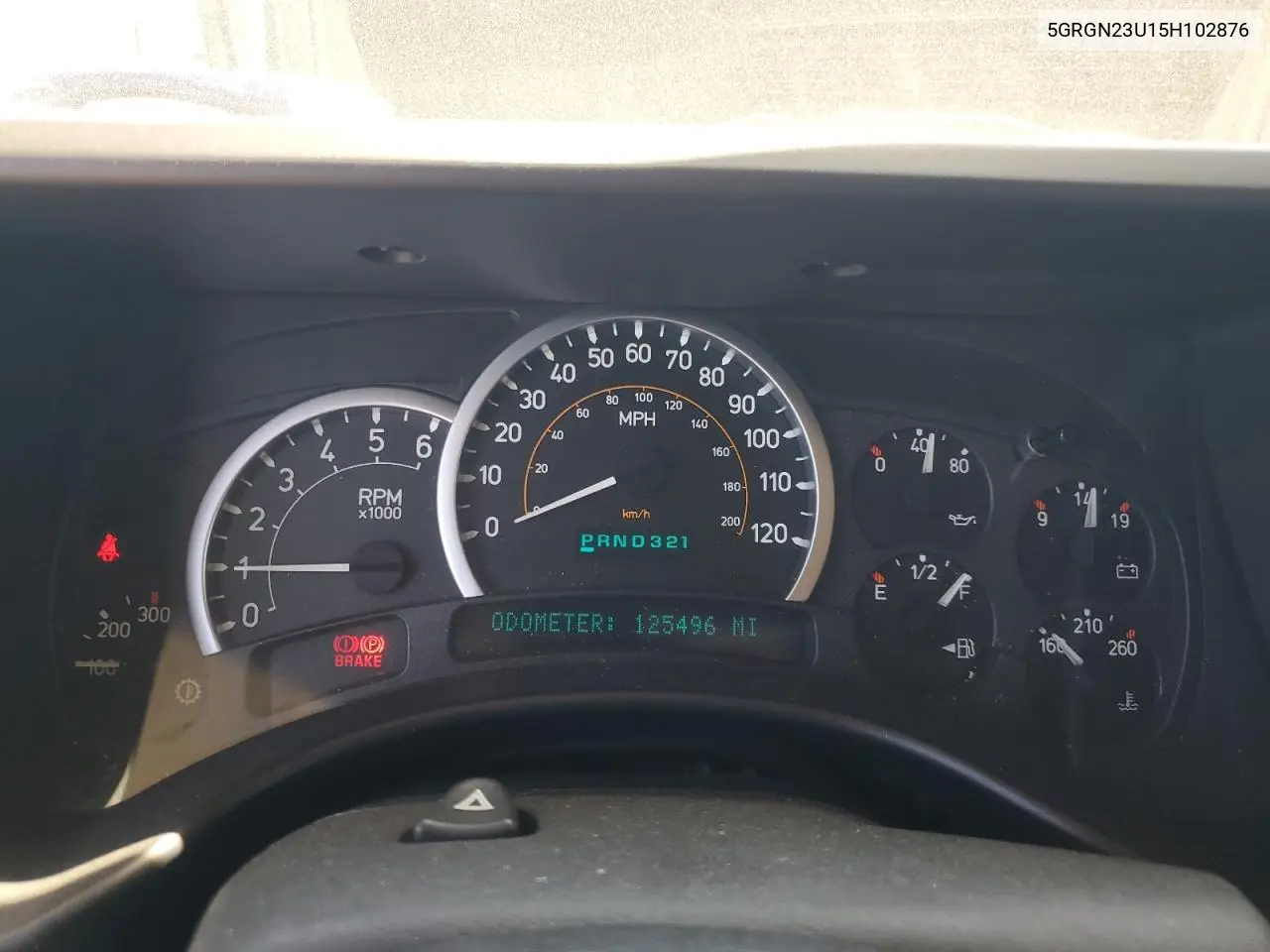 2005 Hummer H2 VIN: 5GRGN23U15H102876 Lot: 64295025