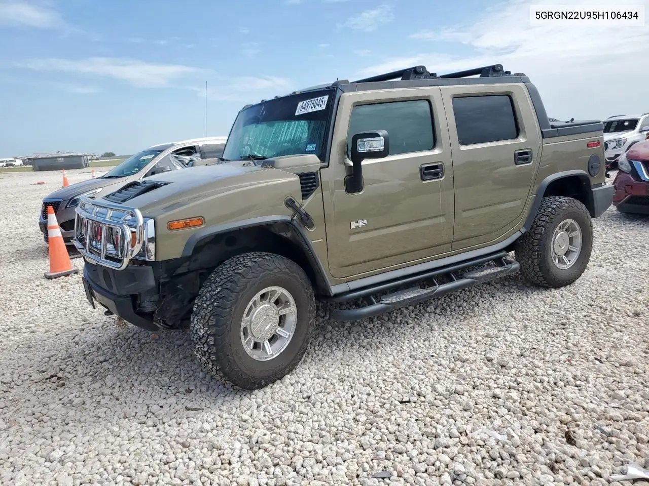 2005 Hummer H2 Sut VIN: 5GRGN22U95H106434 Lot: 64975045
