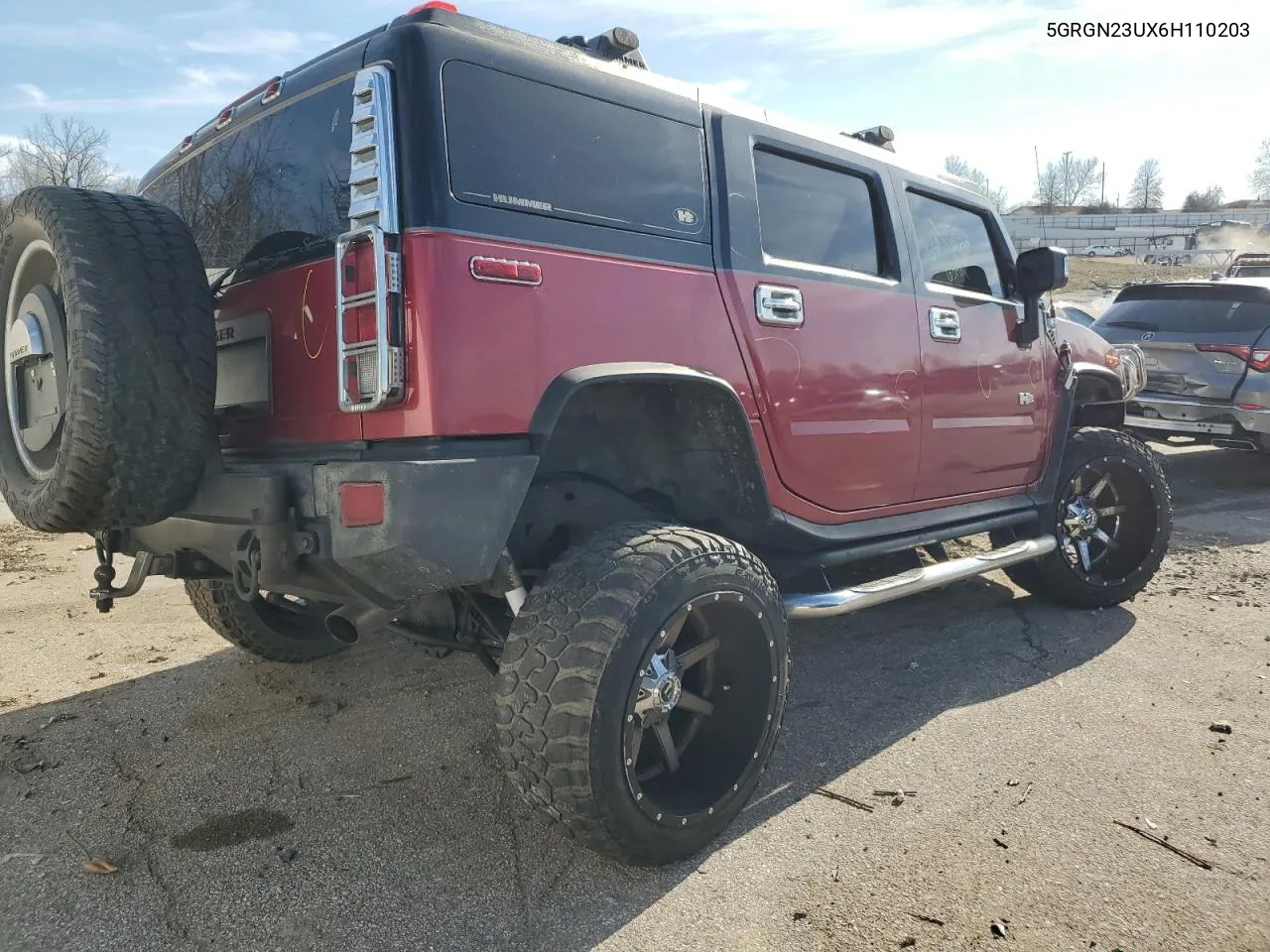 2006 Hummer H2 VIN: 5GRGN23UX6H110203 Lot: 43795195