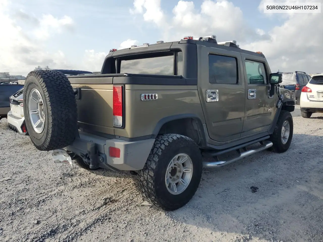 2006 Hummer H2 Sut VIN: 5GRGN22U46H107234 Lot: 54389475