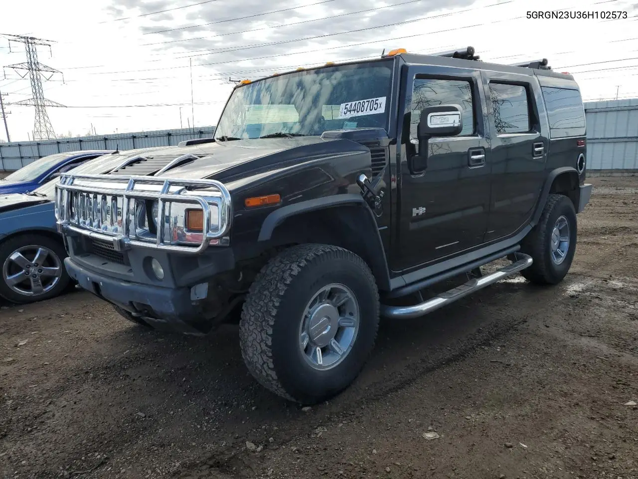 2006 Hummer H2 VIN: 5GRGN23U36H102573 Lot: 54408705