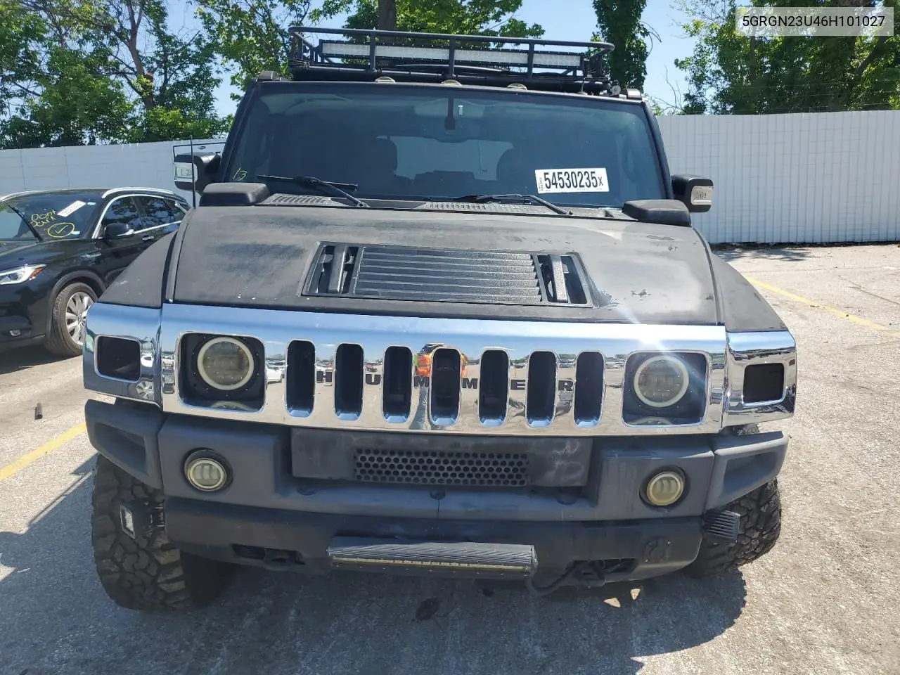 2006 Hummer H2 VIN: 5GRGN23U46H101027 Lot: 54530235