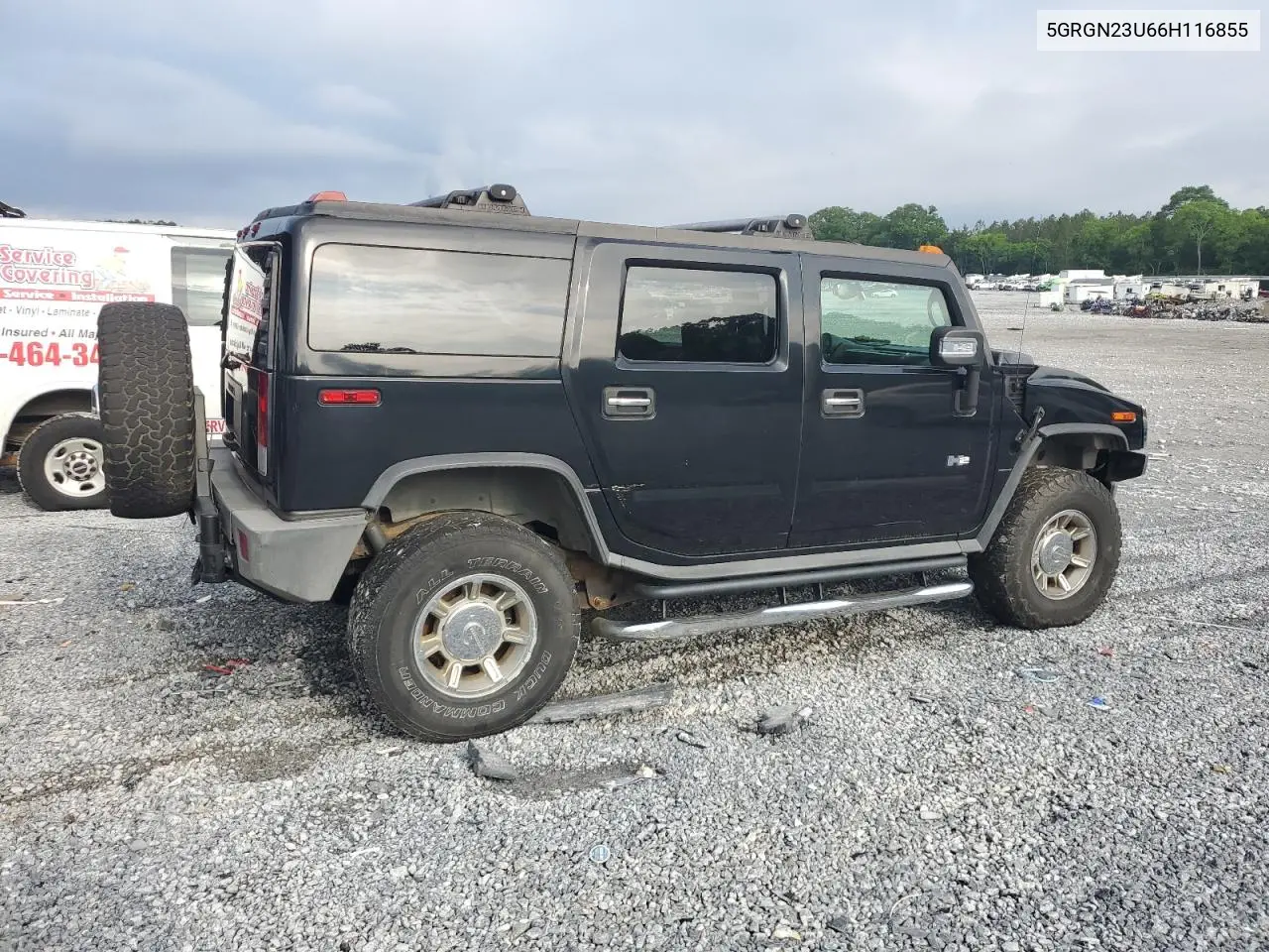 2006 Hummer H2 VIN: 5GRGN23U66H116855 Lot: 56010175