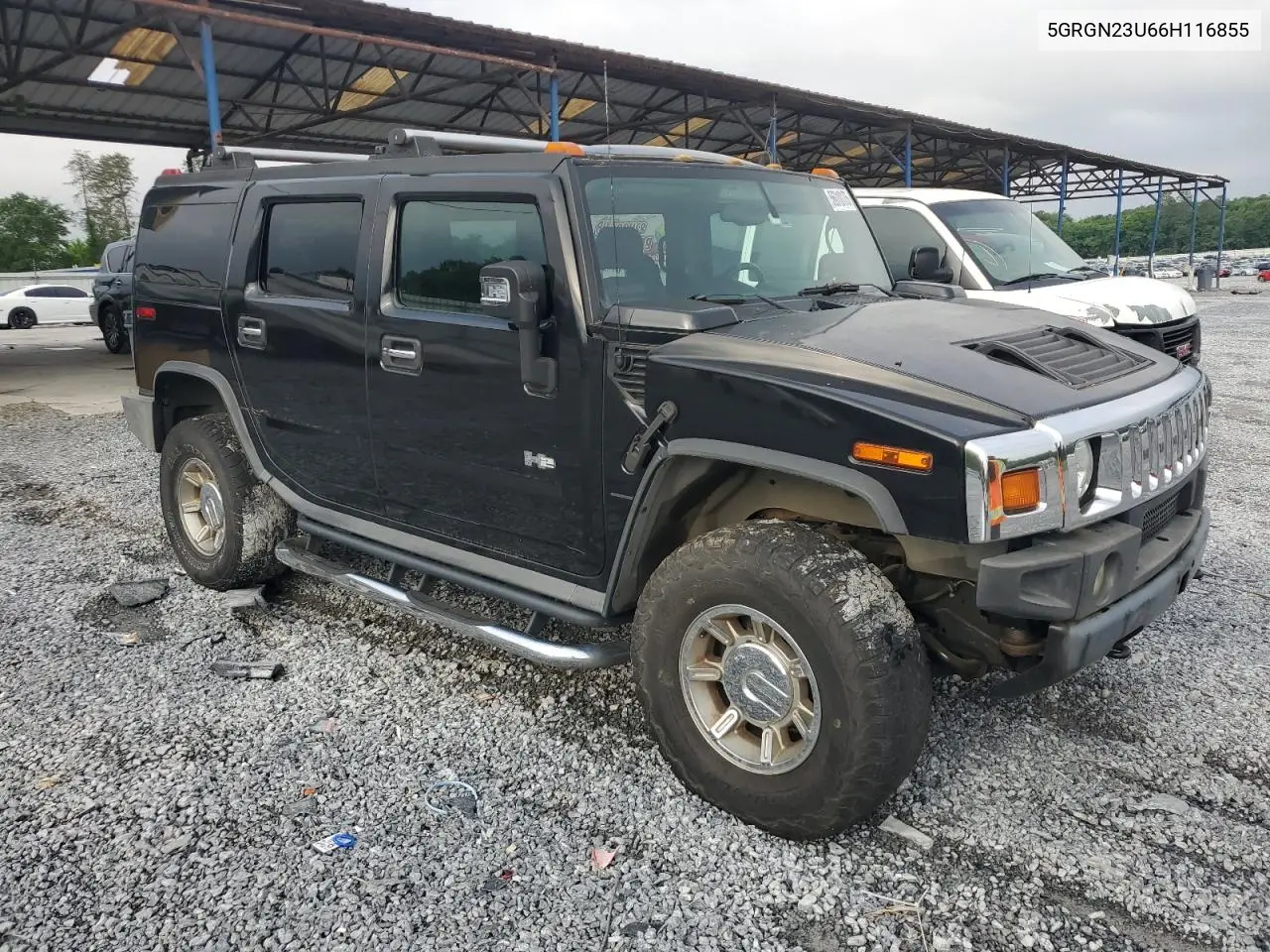 2006 Hummer H2 VIN: 5GRGN23U66H116855 Lot: 56010175