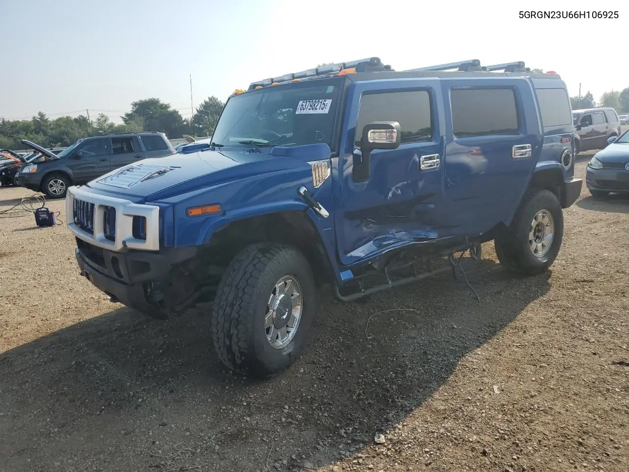 2006 Hummer H2 VIN: 5GRGN23U66H106925 Lot: 63798215