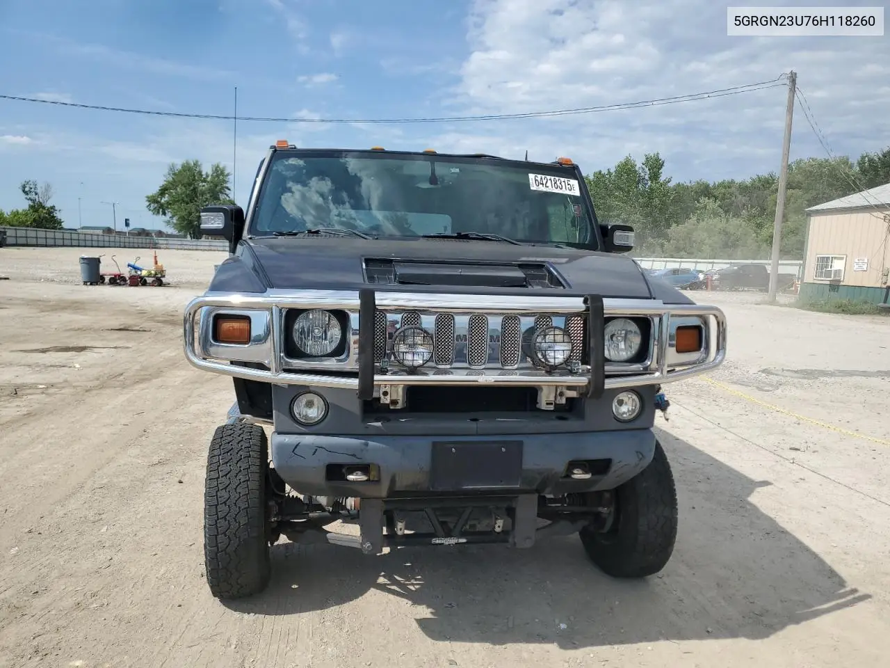 2006 Hummer H2 VIN: 5GRGN23U76H118260 Lot: 64218315