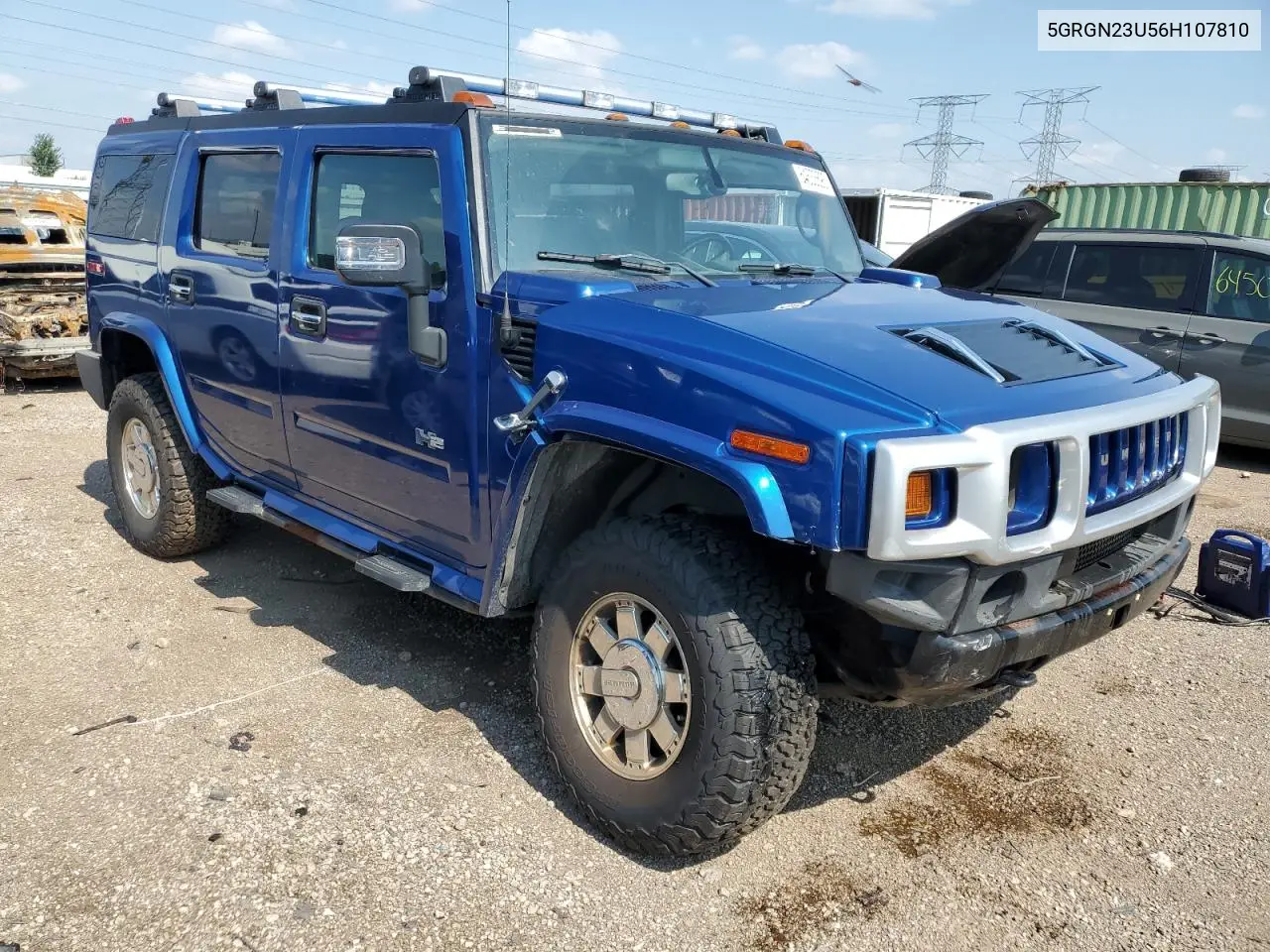 2006 Hummer H2 VIN: 5GRGN23U56H107810 Lot: 64633695