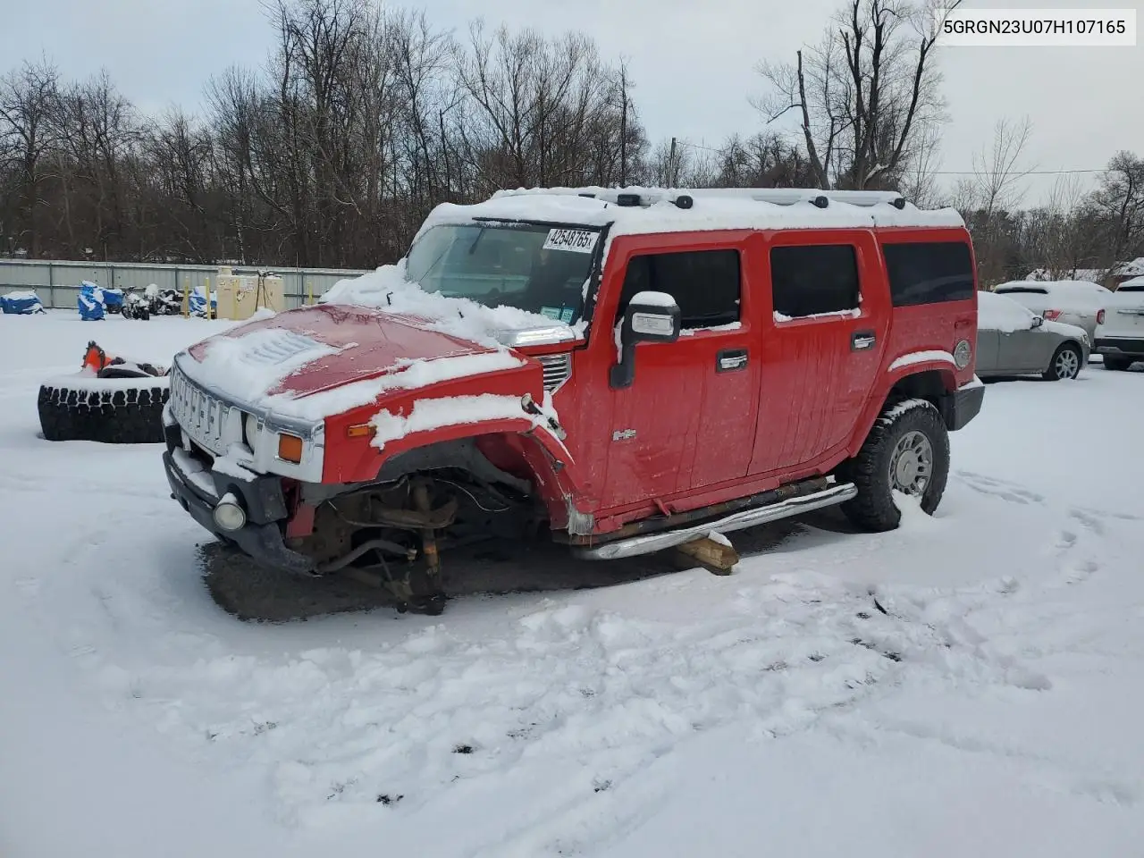 2007 Hummer H2 VIN: 5GRGN23U07H107165 Lot: 53357115