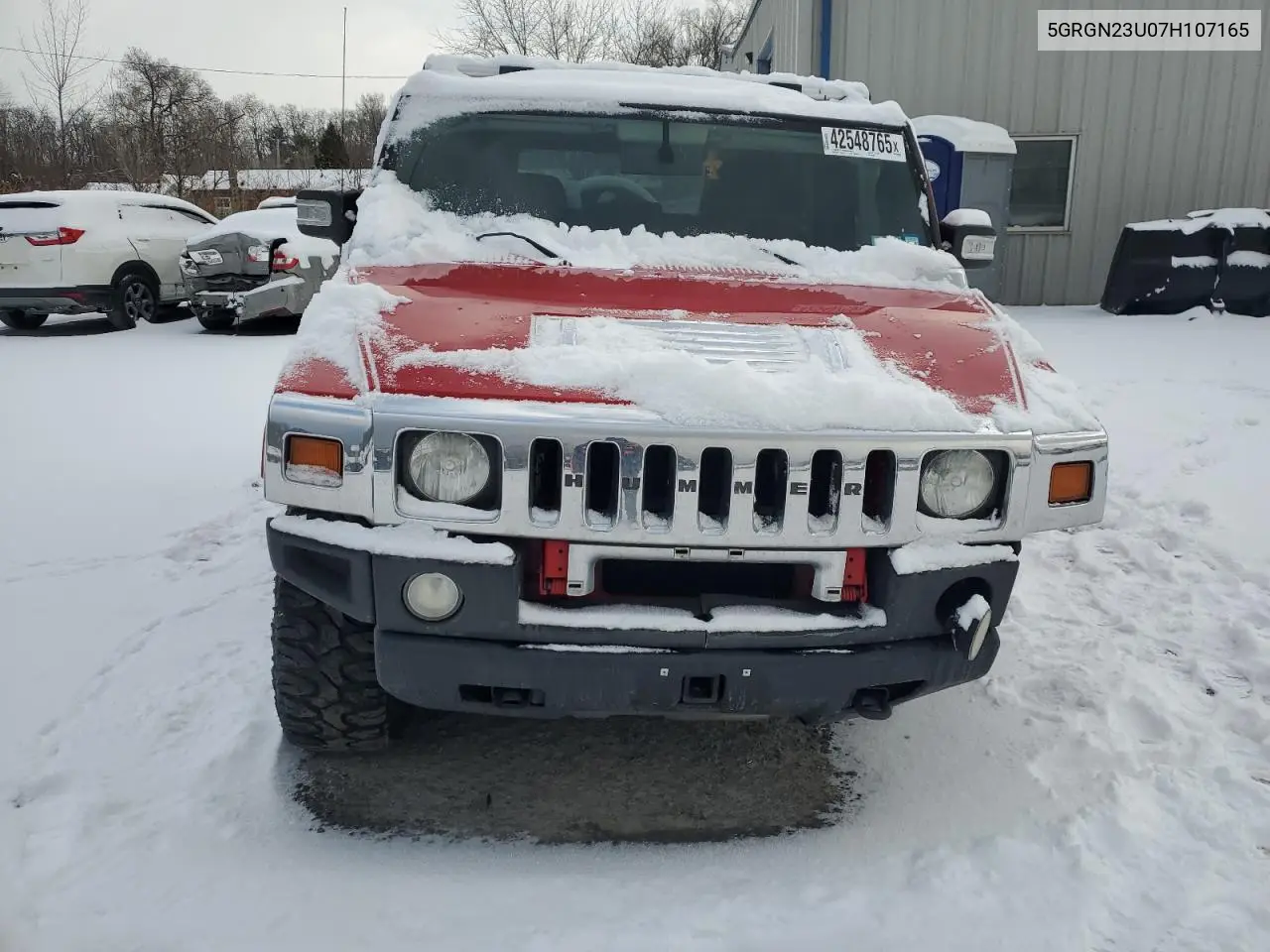 2007 Hummer H2 VIN: 5GRGN23U07H107165 Lot: 53357115