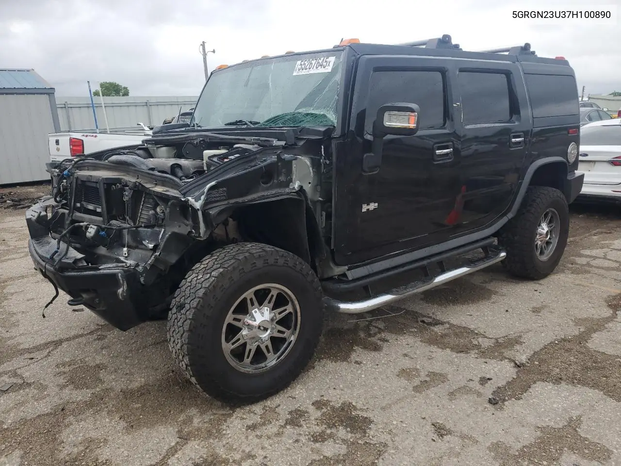 2007 Hummer H2 VIN: 5GRGN23U37H100890 Lot: 55267645